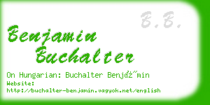 benjamin buchalter business card